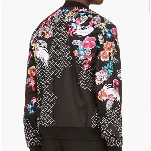 3.1 Phillip Lim Floral Jacket Embroidery Bomber - Picture 2 of 8